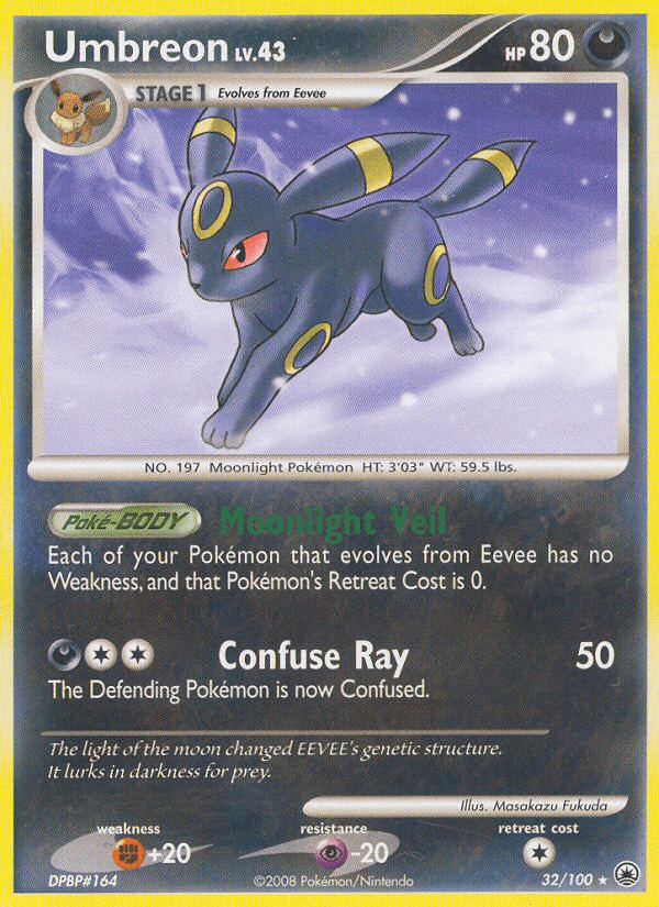 Carta Umbreon 32/100 do set Majestic Dawn — Pokémon TCG | Bynx