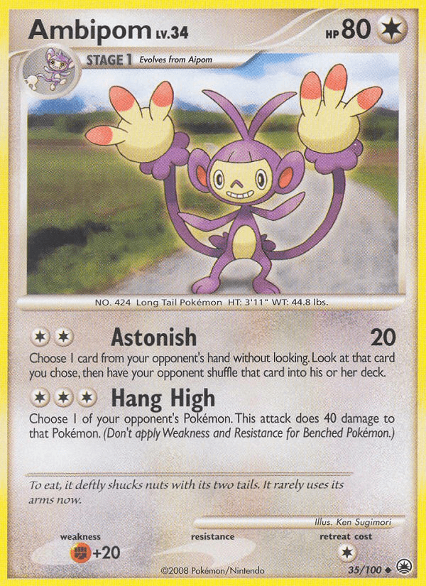 Carta Ambipom 35/100 do set Majestic Dawn — Pokémon TCG | Bynx