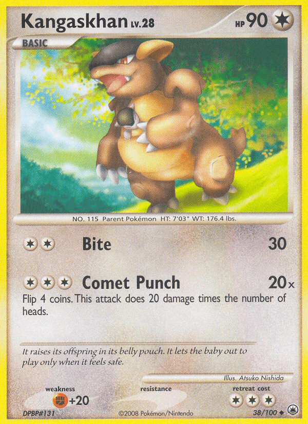 Carta Kangaskhan 38/100 do set Majestic Dawn — Pokémon TCG | Bynx