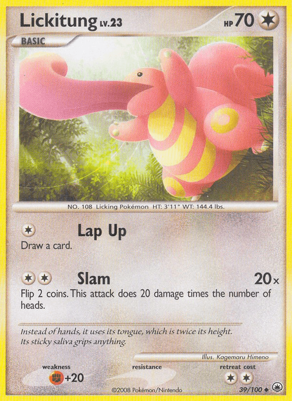 Carta Lickitung 39/100 do set Majestic Dawn — Pokémon TCG | Bynx
