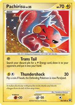 Pachirisu 43/100 — Majestic Dawn