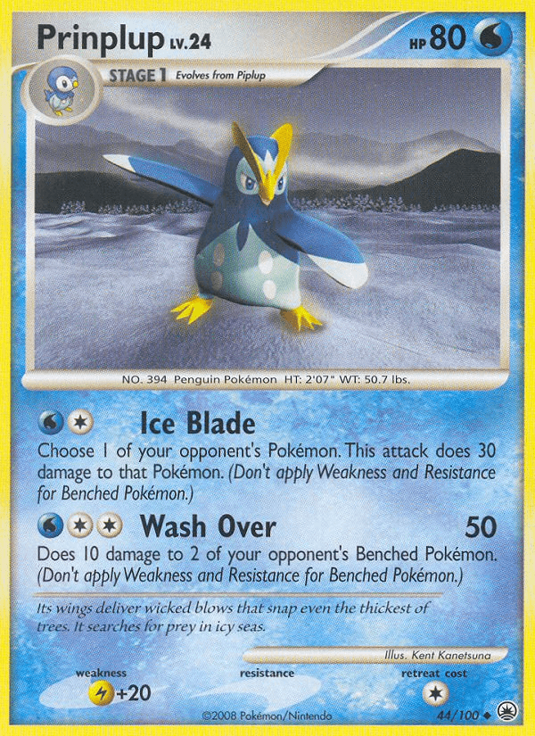 Carta Prinplup 44/100 do set Majestic Dawn — Pokémon TCG | Bynx