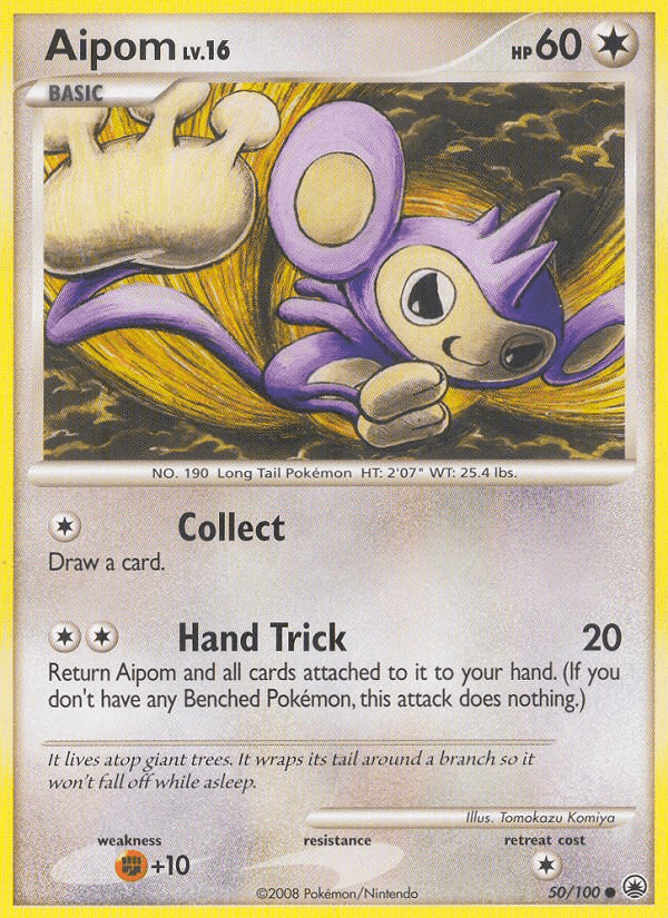 Carta Aipom 50/100 do set Majestic Dawn — Pokémon TCG | Bynx