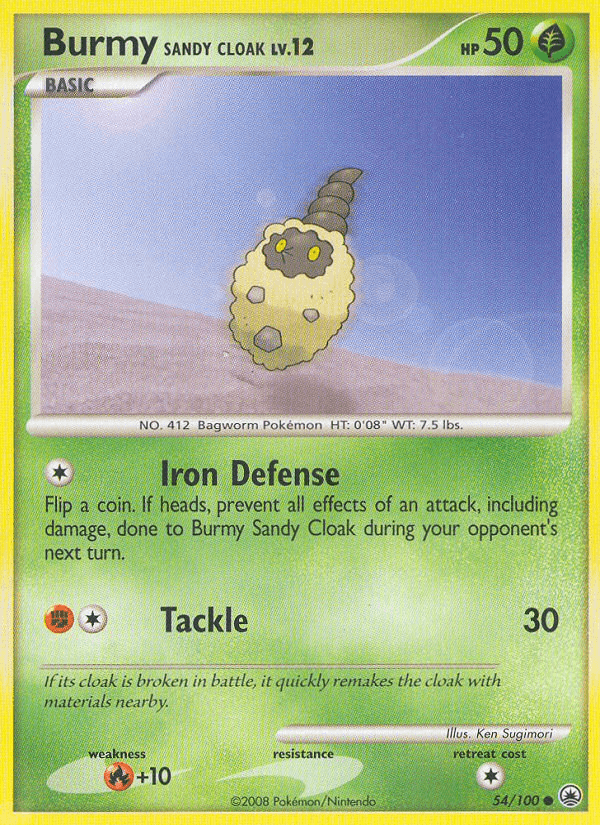 Carta Burmy Sandy Cloak 54/100 do set Majestic Dawn — Pokémon TCG | Bynx