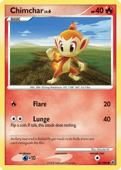 Chimchar 56/100 — Majestic Dawn