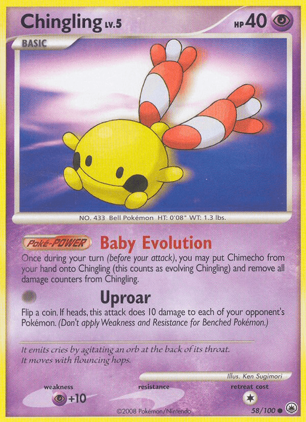 Carta Chingling 58/100 do set Majestic Dawn — Pokémon TCG | Bynx