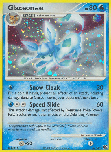Carta Glaceon 5/100 do set Majestic Dawn — Pokémon TCG | Bynx
