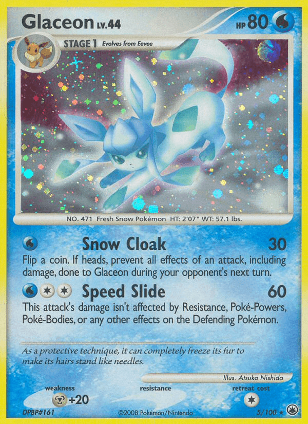 Carta Glaceon 5/100 do set Majestic Dawn — Pokémon TCG | Bynx
