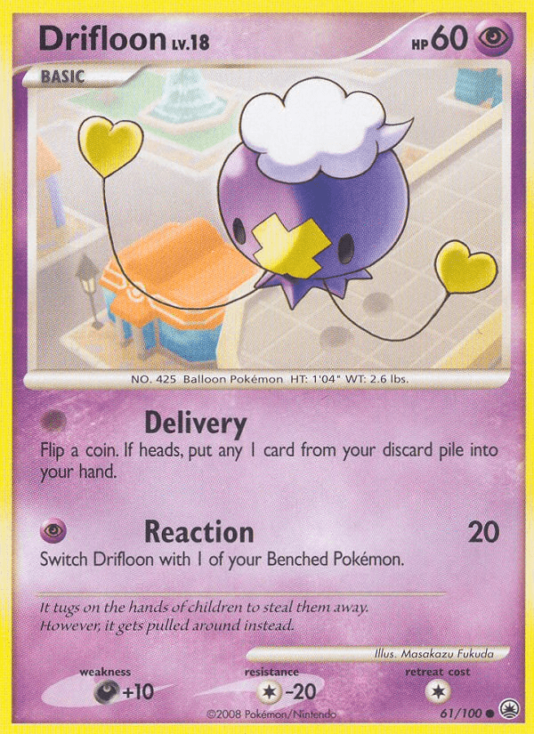 Carta Drifloon 61/100 do set Majestic Dawn — Pokémon TCG | Bynx
