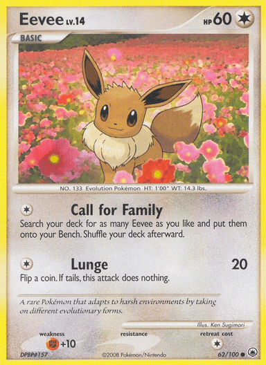 Carta Eevee 62/100 do set Majestic Dawn — Pokémon TCG | Bynx