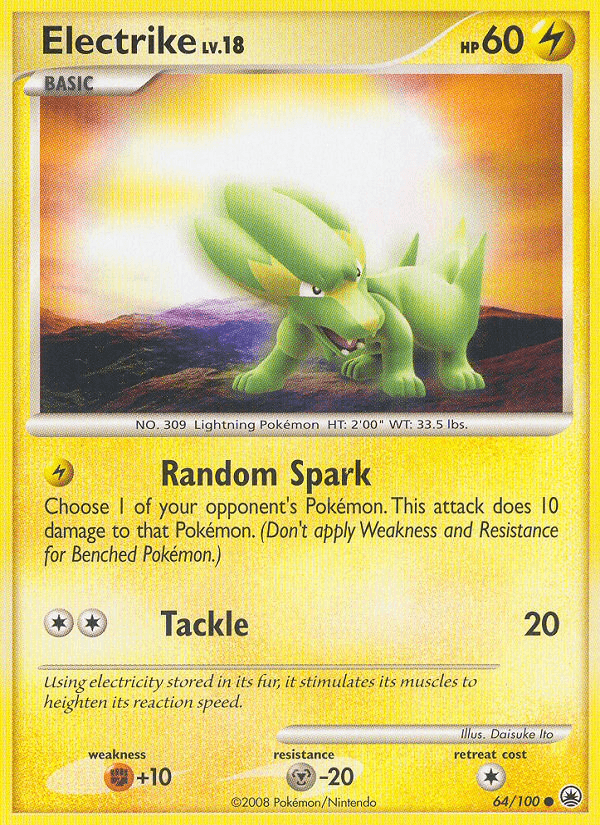 Carta Electrike 64/100 do set Majestic Dawn — Pokémon TCG | Bynx