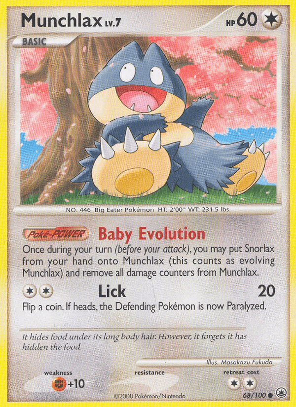 Carta Munchlax 68/100 do set Majestic Dawn — Pokémon TCG | Bynx