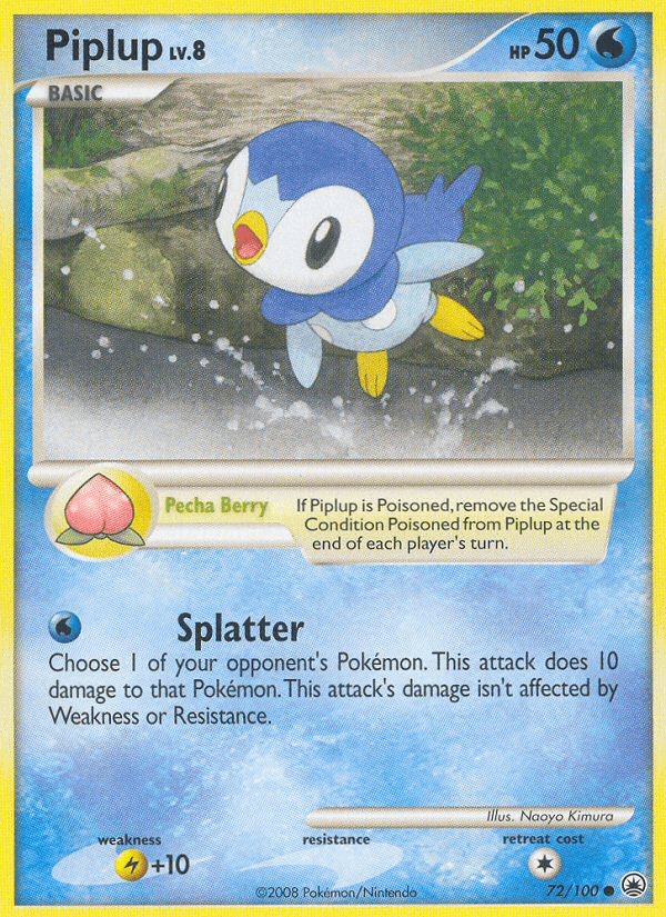 Carta Piplup 72/100 do set Majestic Dawn — Pokémon TCG | Bynx