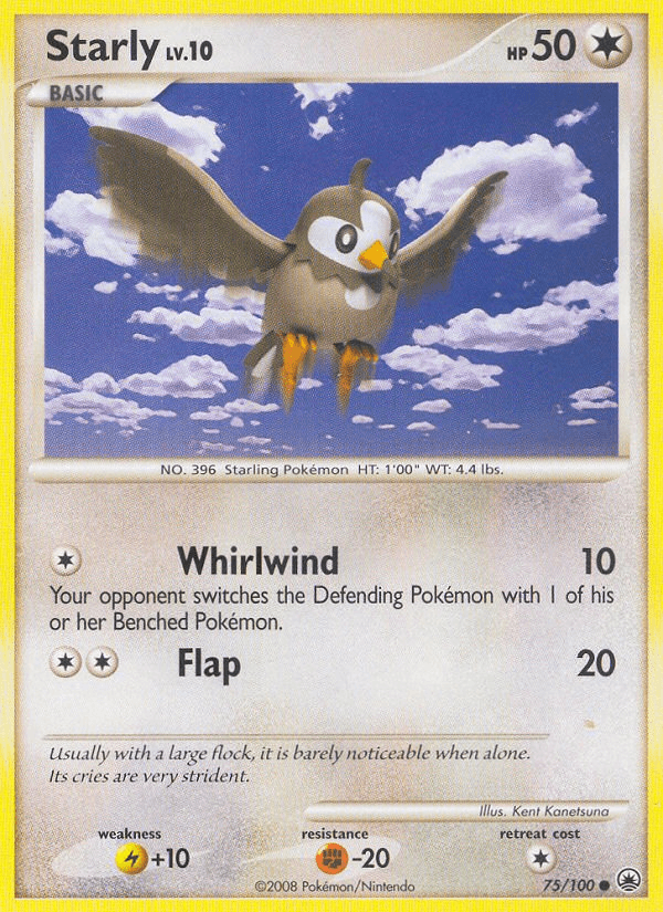 Carta Starly 75/100 do set Majestic Dawn — Pokémon TCG | Bynx