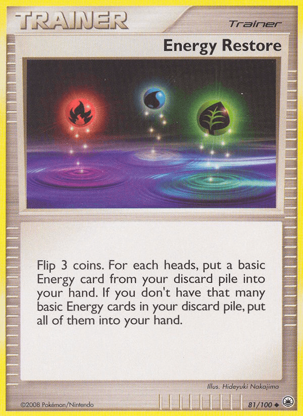 Carta Energy Restore 81/100 do set Majestic Dawn — Pokémon TCG | Bynx