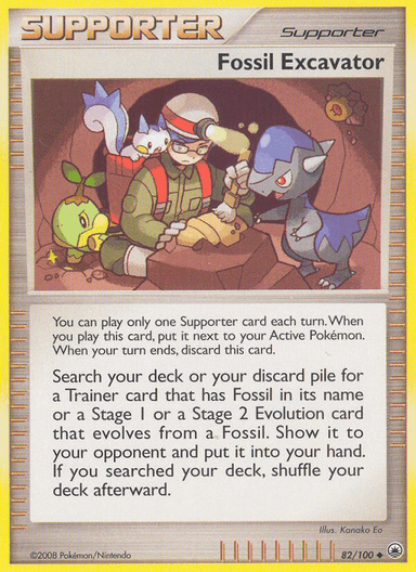 Carta Fossil Excavator 82/100 do set Majestic Dawn — Pokémon TCG | Bynx