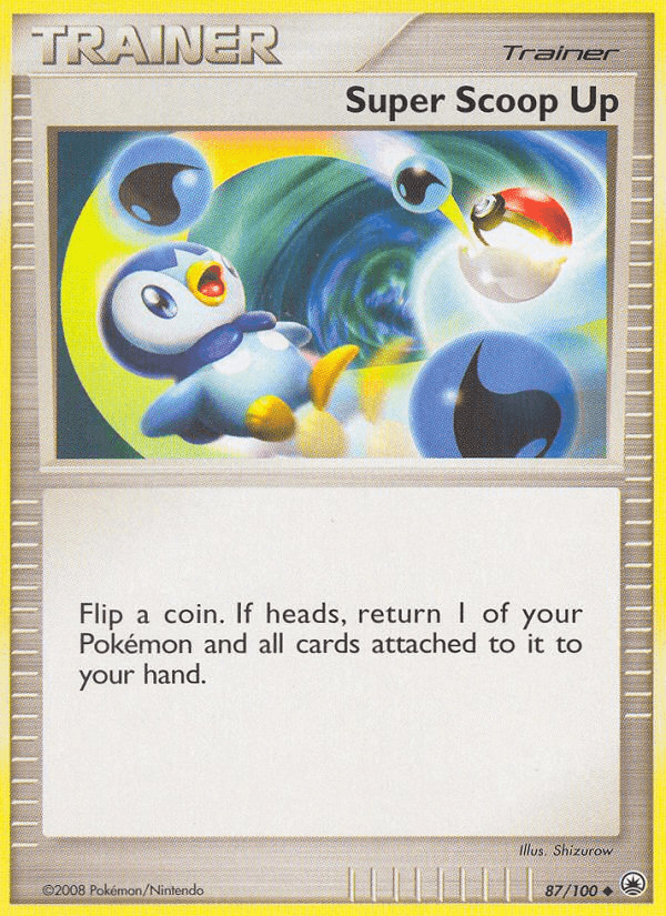 Carta Super Scoop Up 87/100 do set Majestic Dawn — Pokémon TCG | Bynx
