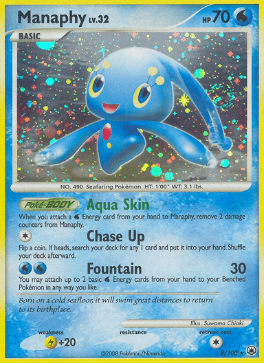 Carta Manaphy 8/100 do set Majestic Dawn — Pokémon TCG | Bynx