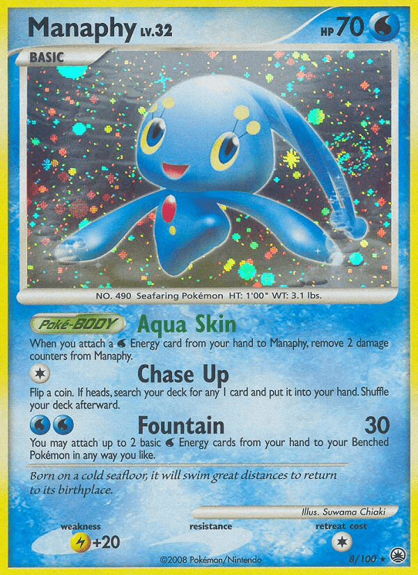 Carta Manaphy 8/100 do set Majestic Dawn — Pokémon TCG | Bynx