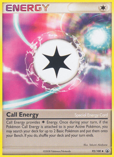 Carta Call Energy 92/100 do set Majestic Dawn — Pokémon TCG | Bynx