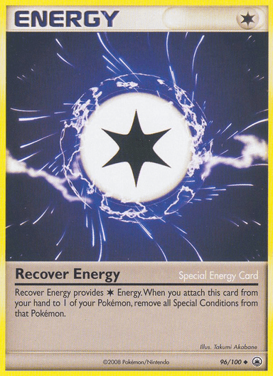 Carta Recover Energy 96/100 do set Majestic Dawn — Pokémon TCG | Bynx