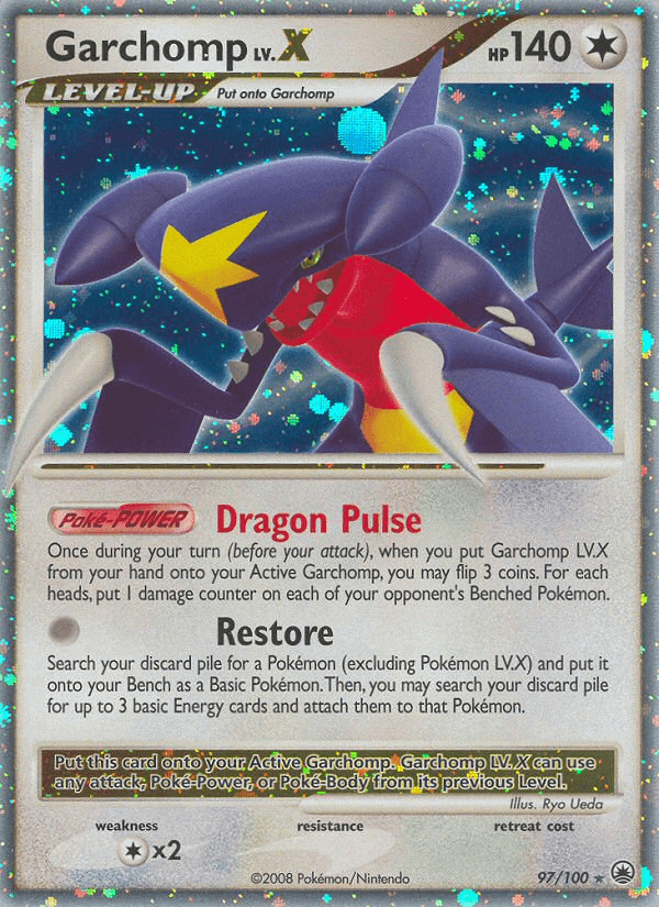 Carta Garchomp LV.X 97/100 do set Majestic Dawn — Pokémon TCG | Bynx