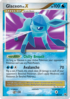 Glaceon LV.X 98/100 — Majestic Dawn