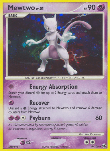 Carta Mewtwo 9/100 do set Majestic Dawn — Pokémon TCG | Bynx