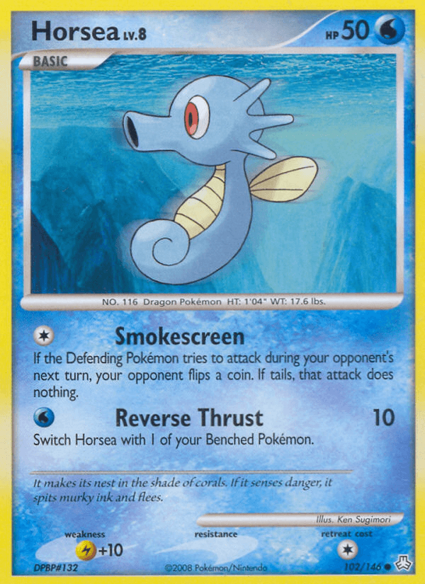 Carta Horsea 102/146 do set Legends Awakened — Pokémon TCG | Bynx