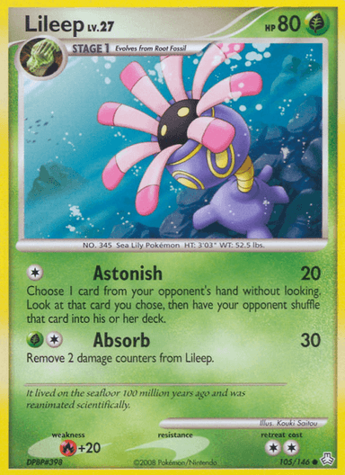 Carta Lileep 105/146 do set Legends Awakened — Pokémon TCG | Bynx