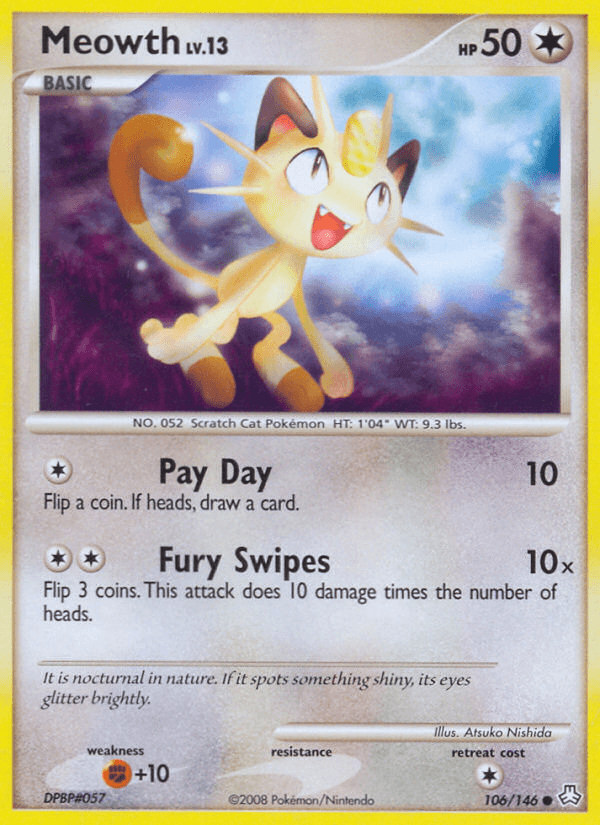 Carta Meowth 106/146 do set Legends Awakened — Pokémon TCG | Bynx