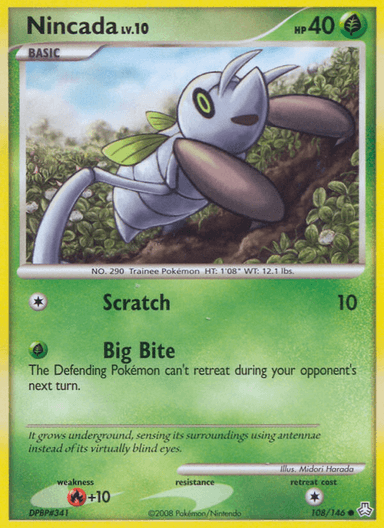 Carta Nincada 108/146 do set Legends Awakened — Pokémon TCG | Bynx