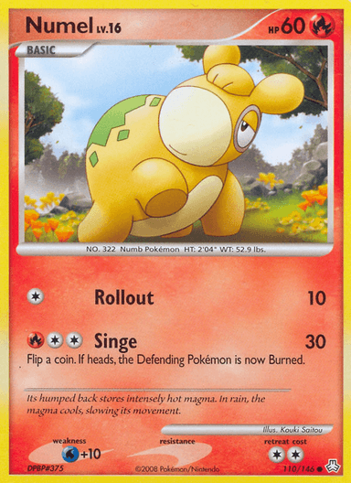 Carta Numel 110/146 do set Legends Awakened — Pokémon TCG | Bynx