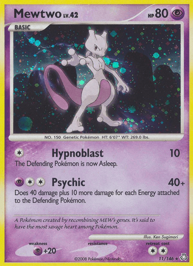 Carta Mewtwo 11/146 do set Legends Awakened — Pokémon TCG | Bynx