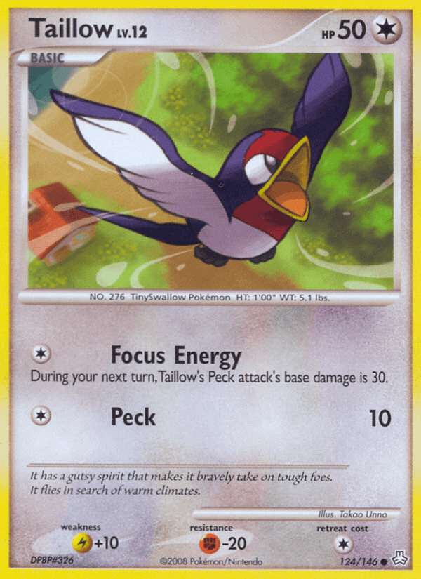 Carta Taillow 124/146 do set Legends Awakened — Pokémon TCG | Bynx