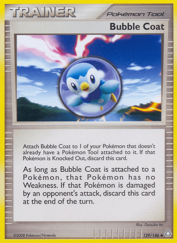 Carta Bubble Coat 129/146 do set Legends Awakened — Pokémon TCG | Bynx