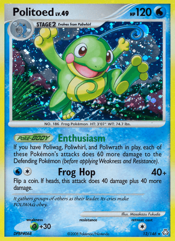 Carta Politoed 12/146 do set Legends Awakened — Pokémon TCG | Bynx