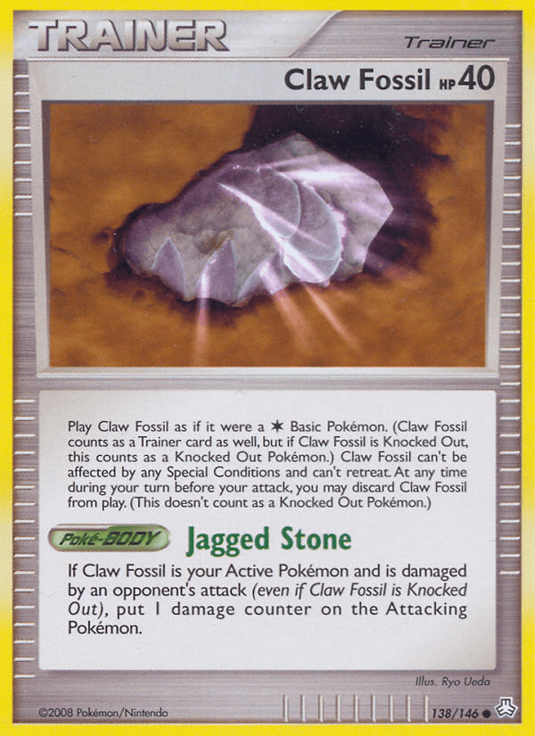 Carta Claw Fossil 138/146 do set Legends Awakened — Pokémon TCG | Bynx