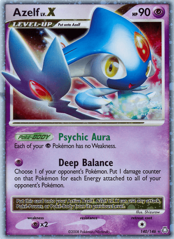 Carta Azelf LV.X 140/146 do set Legends Awakened — Pokémon TCG | Bynx