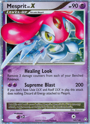 Carta Mesprit LV.X 143/146 do set Legends Awakened — Pokémon TCG | Bynx