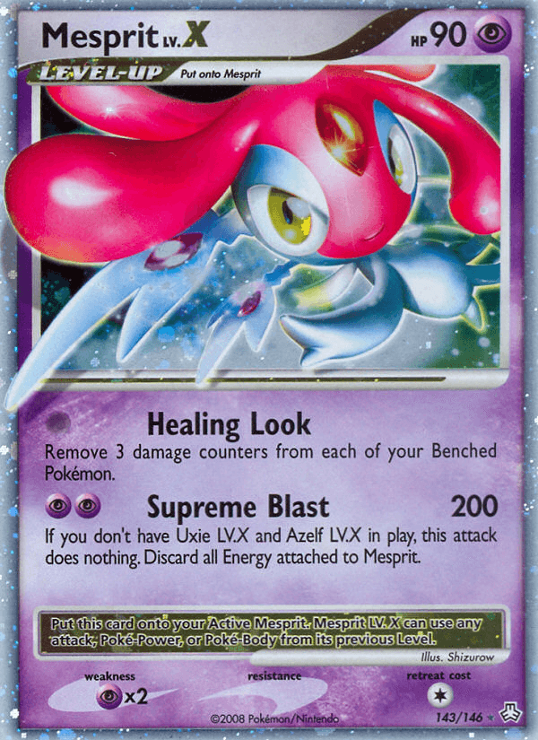 Carta Mesprit LV.X 143/146 do set Legends Awakened — Pokémon TCG | Bynx