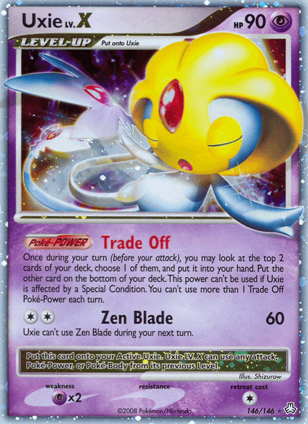 Carta Uxie LV.X 146/146 do set Legends Awakened — Pokémon TCG | Bynx