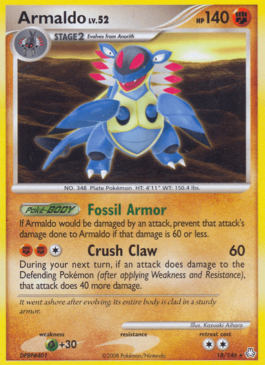 Carta Armaldo 18/146 do set Legends Awakened — Pokémon TCG | Bynx