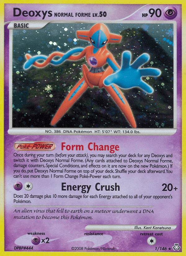 Carta Deoxys Normal Forme 1/146 do set Legends Awakened — Pokémon TCG | Bynx