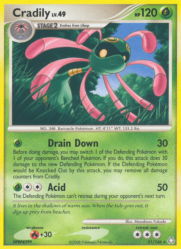 Carta Cradily 21/146 do set Legends Awakened — Pokémon TCG | Bynx