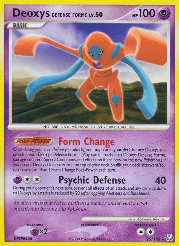 Carta Deoxys Defense Forme 25/146 do set Legends Awakened — Pokémon TCG | Bynx