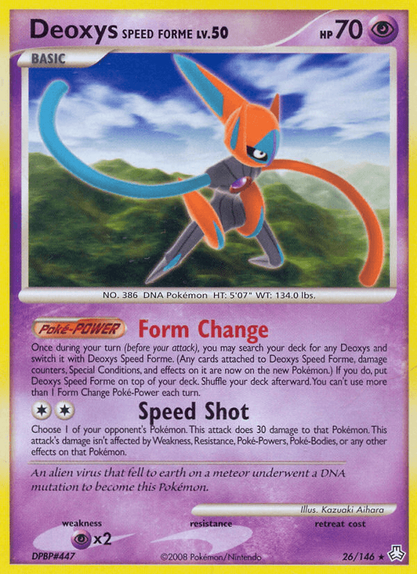 Carta Deoxys Speed Forme 26/146 do set Legends Awakened — Pokémon TCG | Bynx