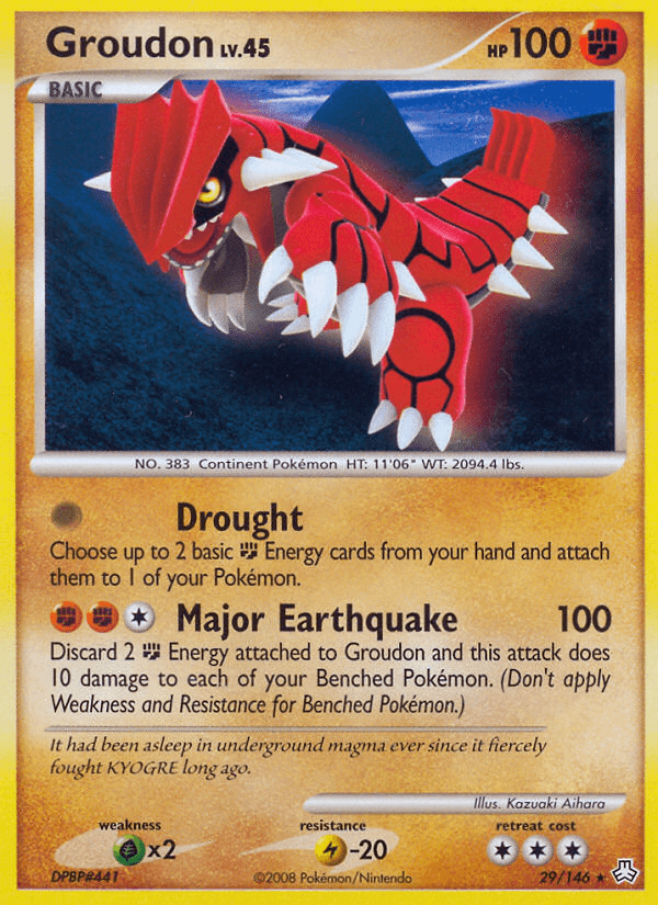 Carta Groudon 29/146 do set Legends Awakened — Pokémon TCG | Bynx
