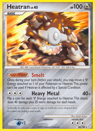 Carta Heatran 30/146 do set Legends Awakened — Pokémon TCG | Bynx
