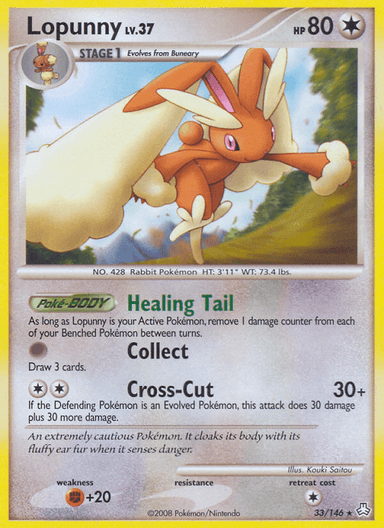 Carta Lopunny 33/146 do set Legends Awakened — Pokémon TCG | Bynx